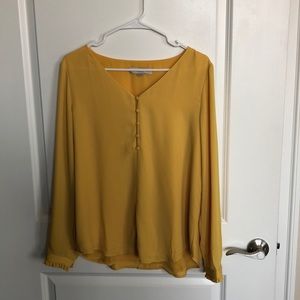 Yellow Loft blouse
